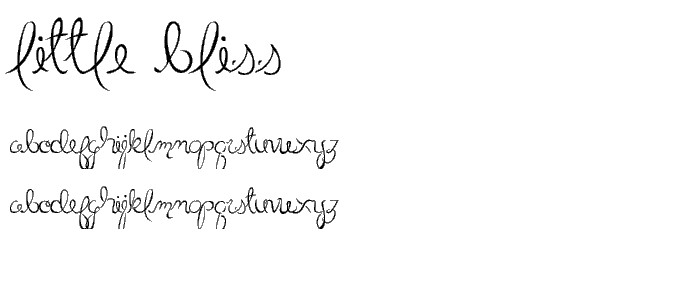 Little Bliss font